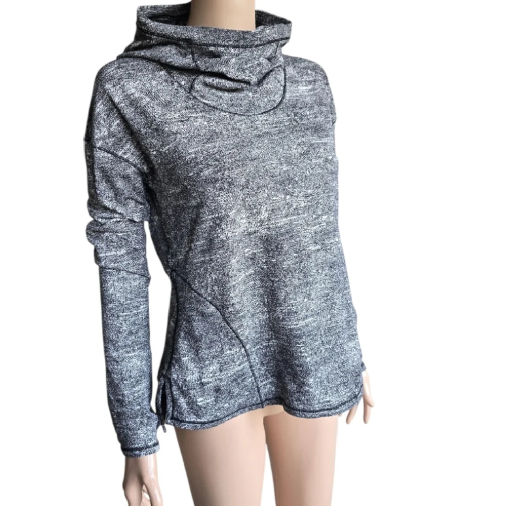 Lululemon Forever Endeavour Long Sleeve Rush Jacquard Black White